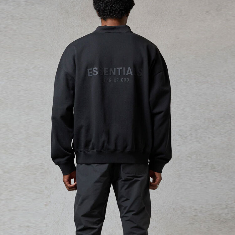 Футболка-поло FW20 унисекс, черная Fear Of God Essentials, черный — фото 3