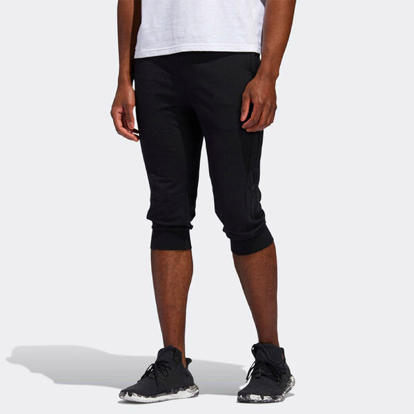 Спортивные штаны adidas M PNT 34 DK 3S Training Running Sports Slim Fit Cropped Pants Black, черный — фото 3