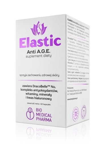 

Bio Medical Pharma, Elastic Anti Age, 60 капсул.