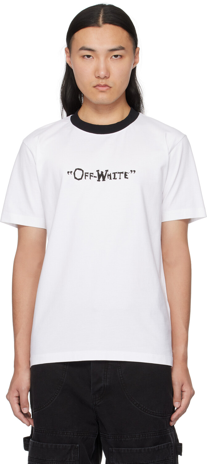 

Белая футболка с надписью «Off» Slim Off-White
