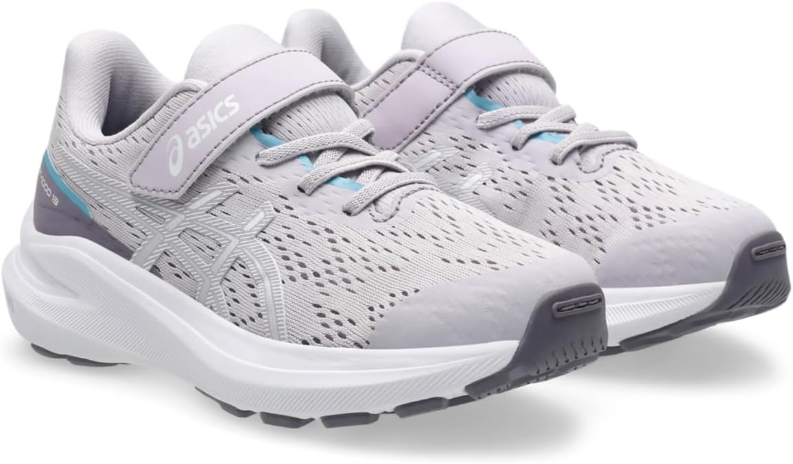 Беговые кроссовки Asics GT-1000 13 для детей дошкольного возраста, белый/фиолетовый — фото 2