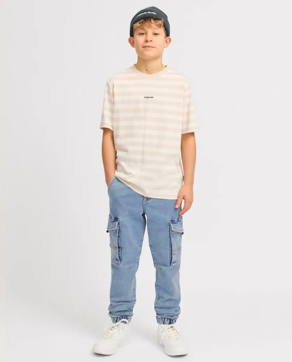 

Брюки-карго для мальчиков из денима Jack & Jones, индиго