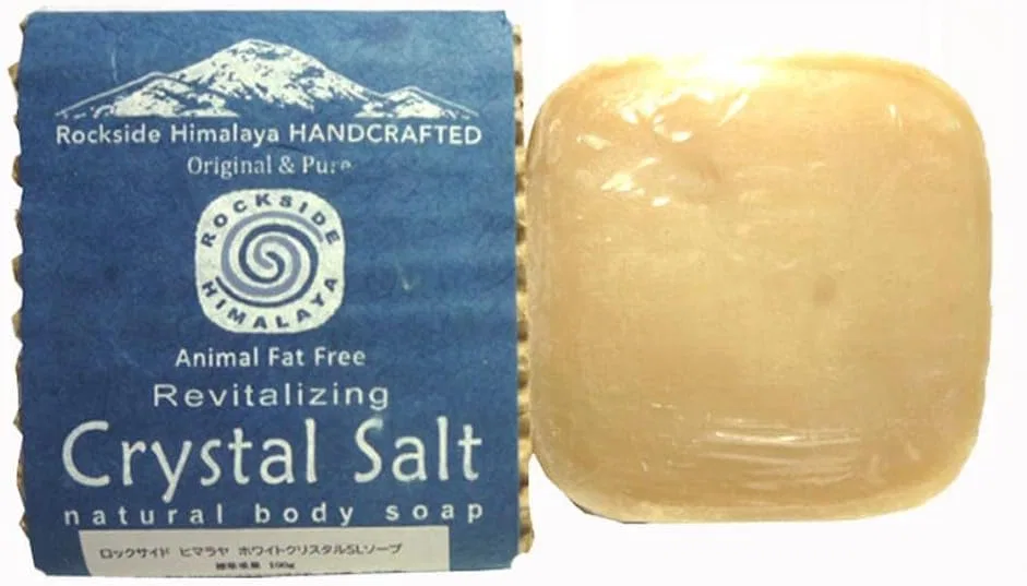 Мыло кристальное Himalayan Rock Salt Rockside Himalaya, 100 г, белый