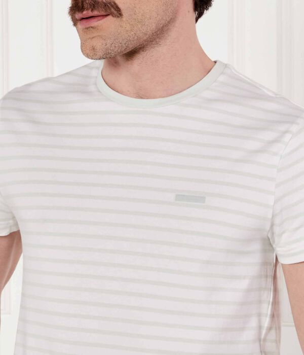 Футболки Slim fit Calvin Klein, зеленый — фото 4