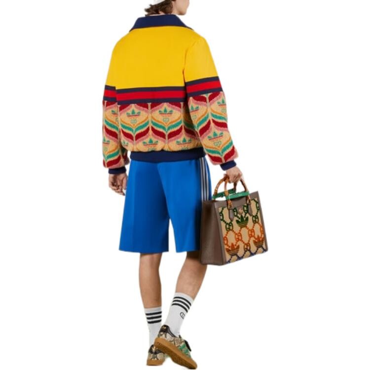Шорты мужские Adidas x Gucci, синие — фото 3