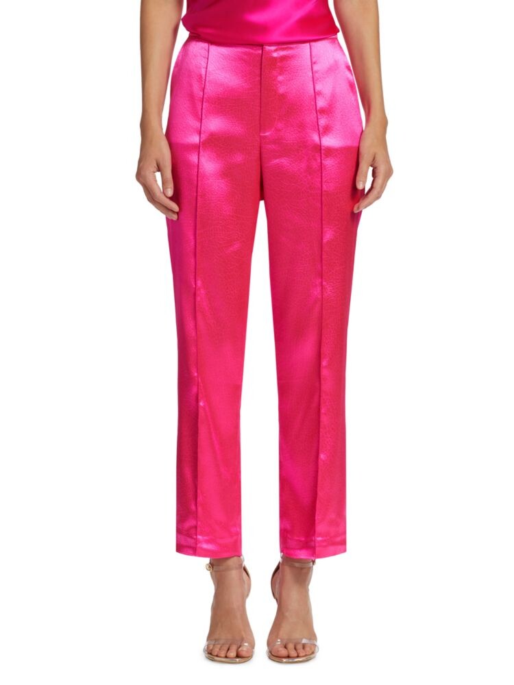 

Атласные брюки Karis Cinq À Sept, цвет Ultra Pink