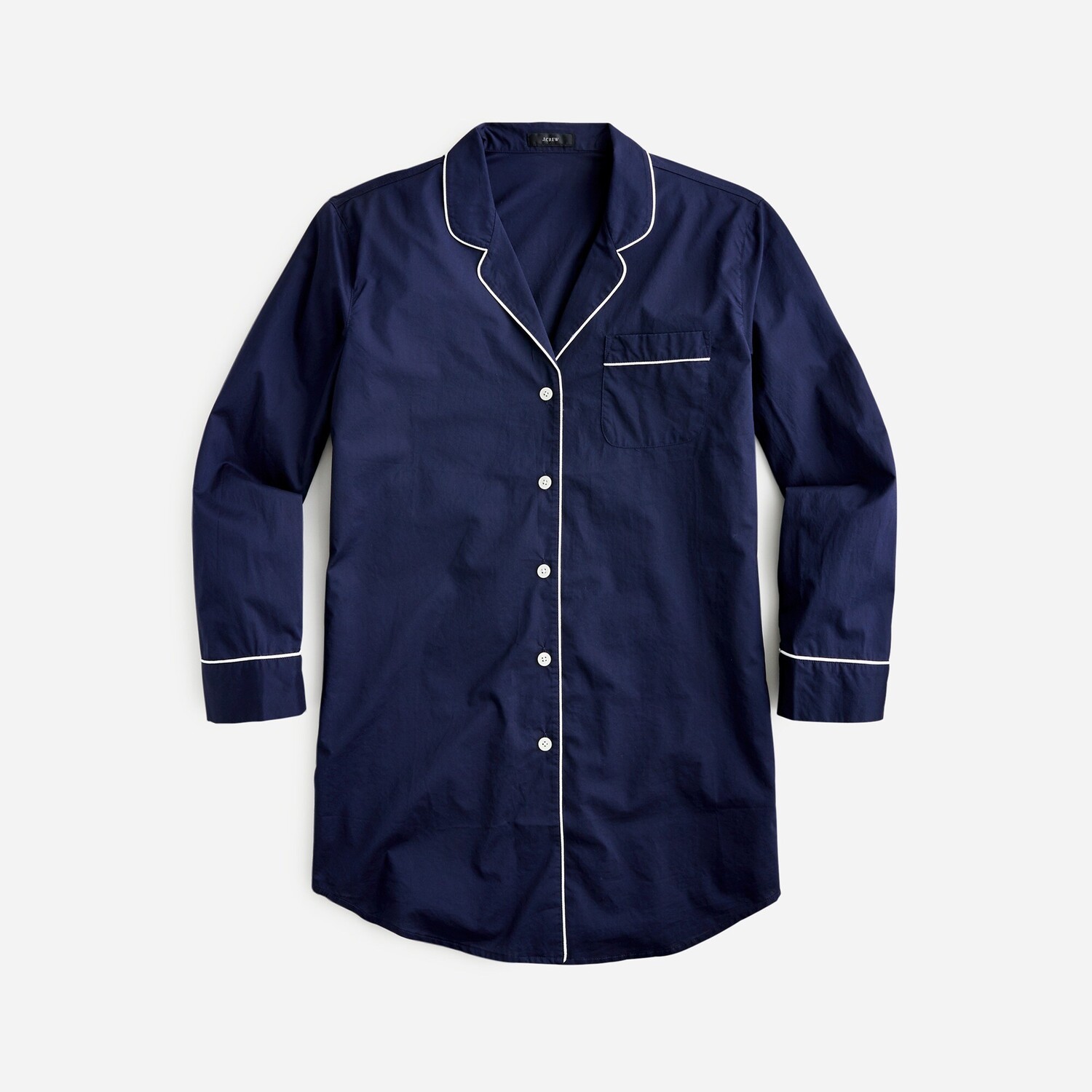 

Ночная рубашка из хлопка End-On-End J.Crew, синий