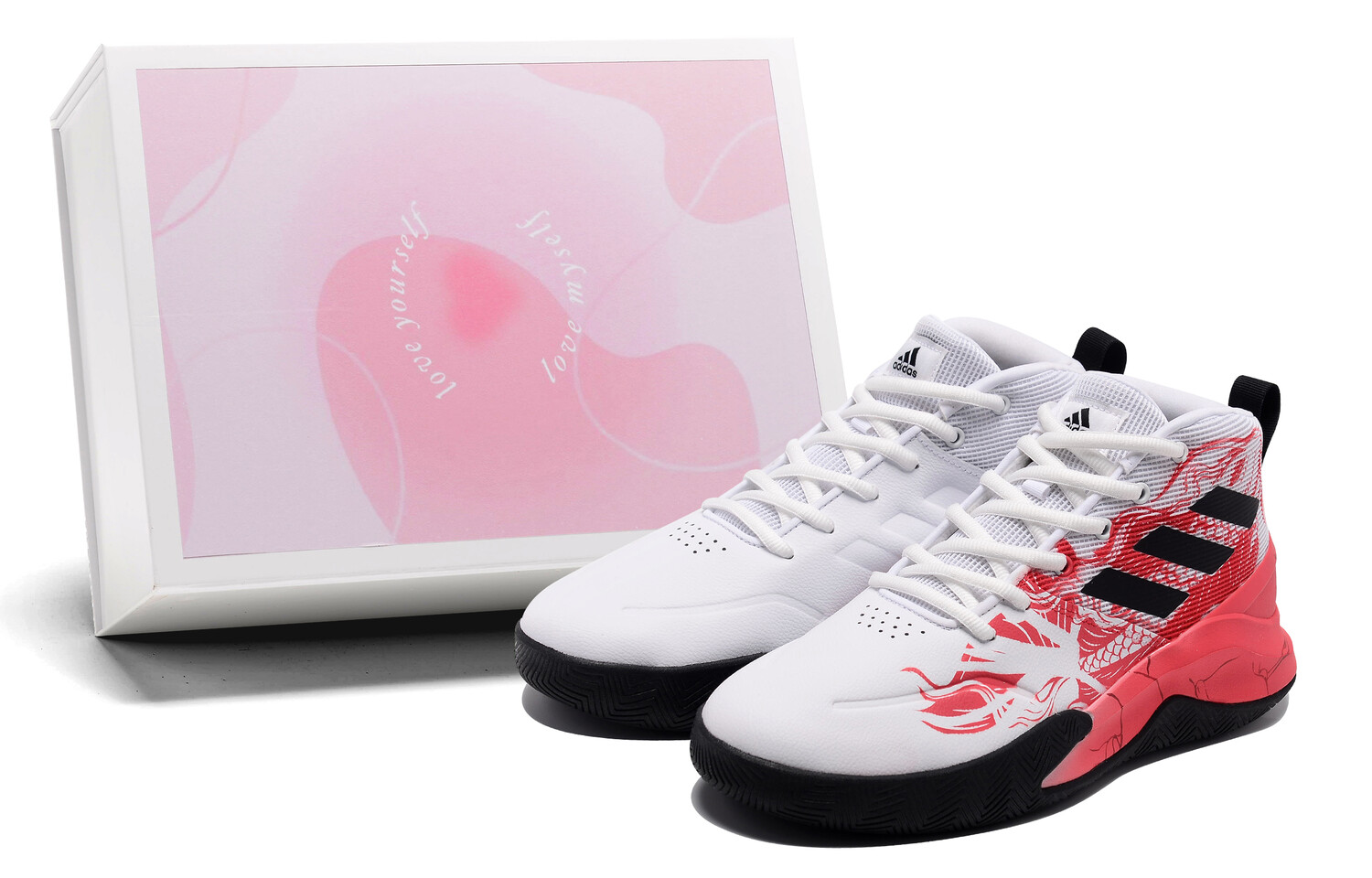 

Баскетбольные кроссовки OwnTheGame Basketball Shoes Men Mid-Top White/Red Adidas