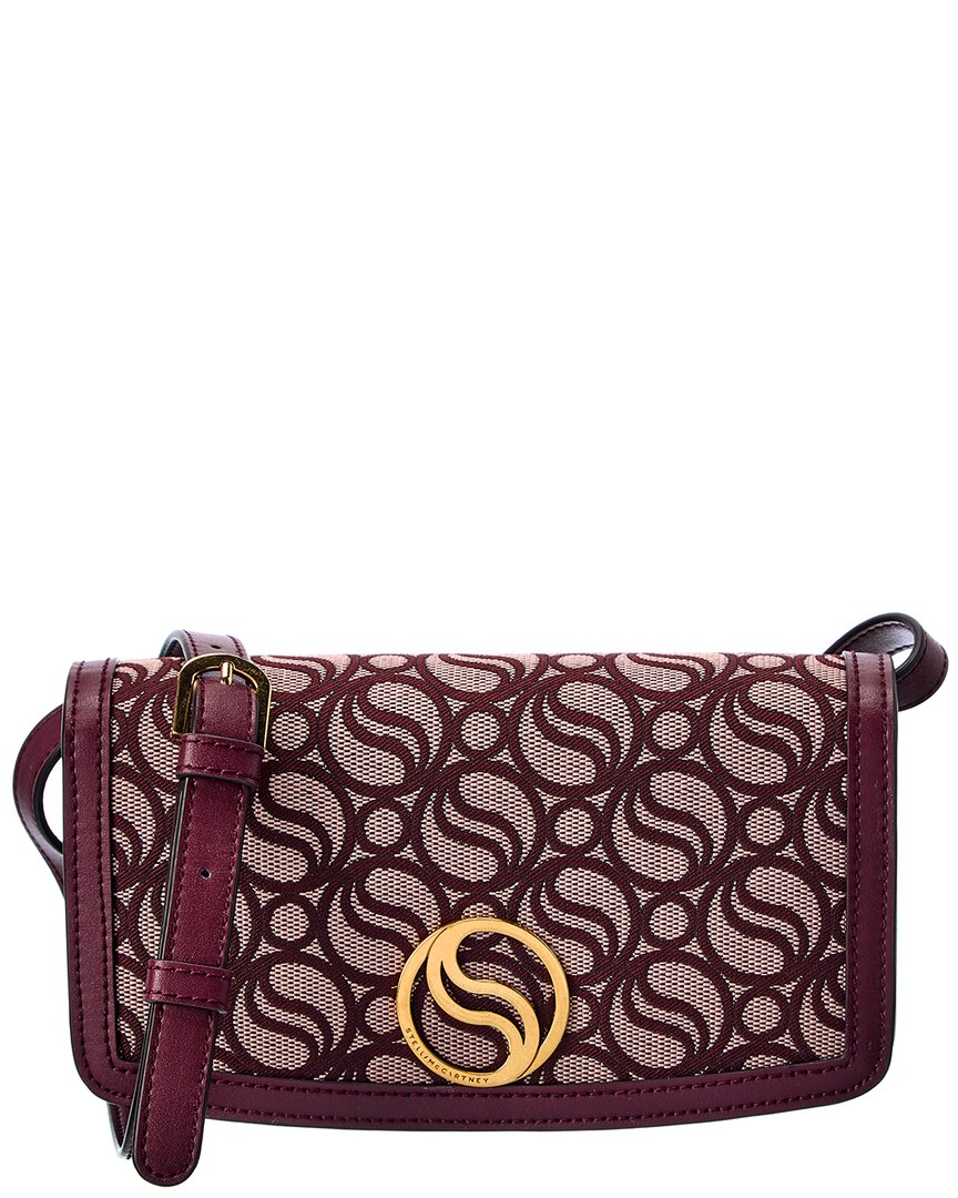 

Кошелек на цепочке с монограммой Stella McCartney Canvas, красный