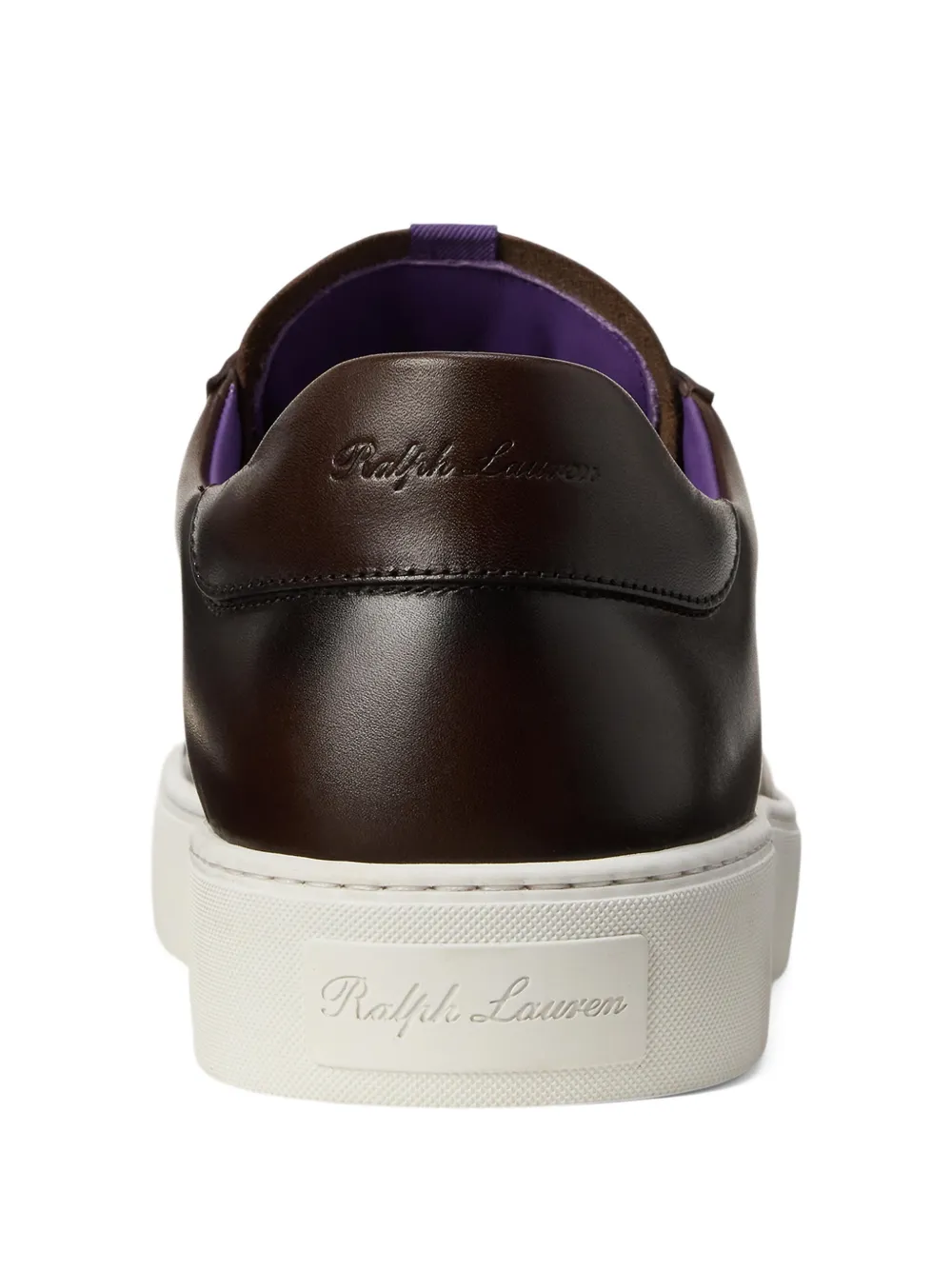 Кроссовки Severn на шнуровке Ralph Lauren Purple Label, коричневый — фото 3
