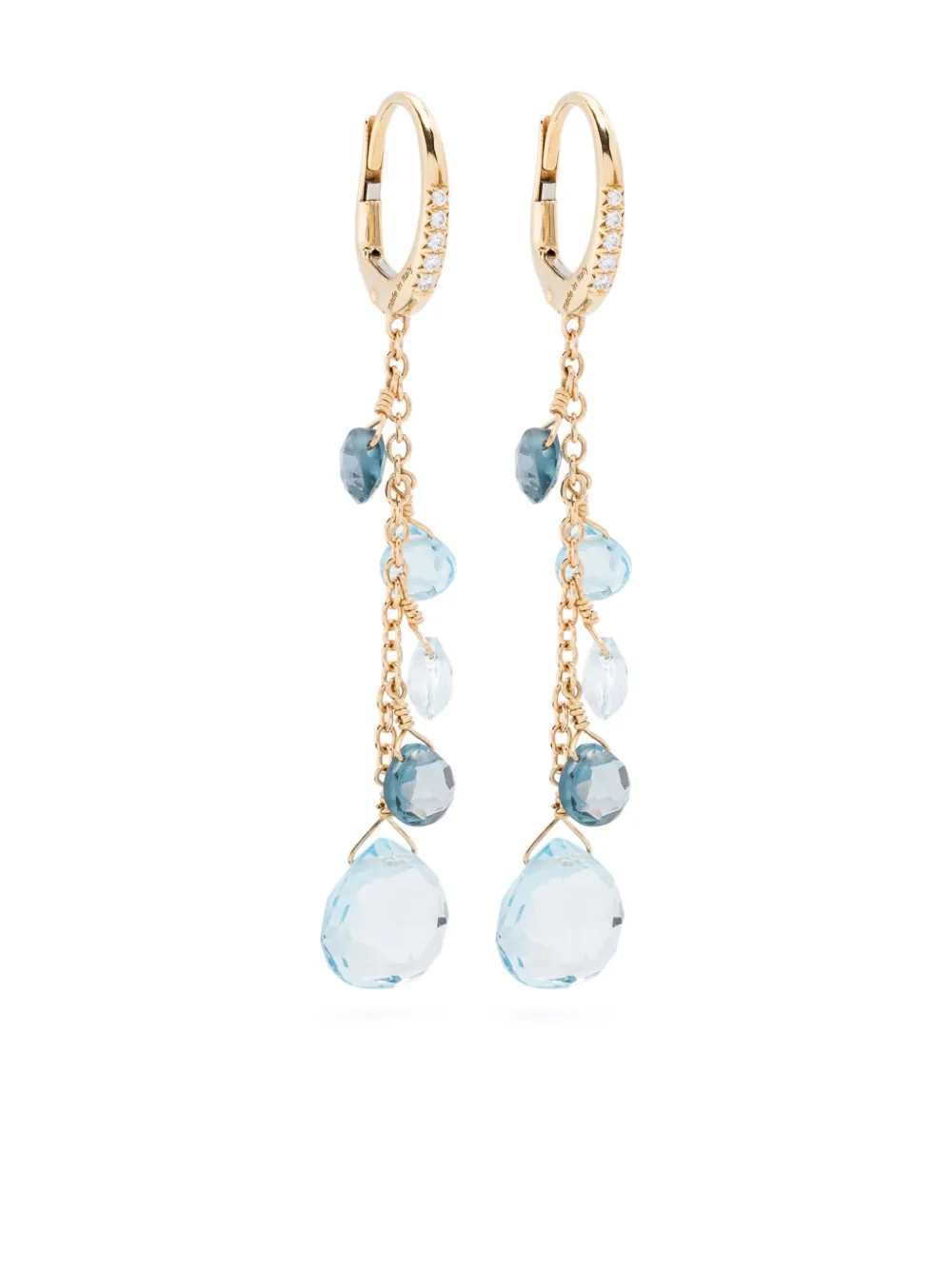 

Серьги из желтого золота с топазами и бриллиантами Marco Bicego, золотой