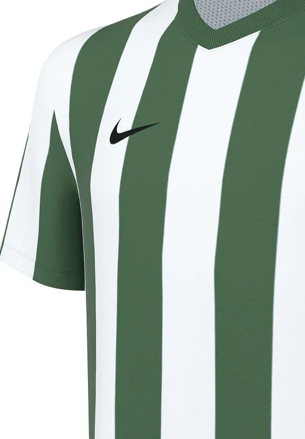 Футболка Nike Performance Division V Striped Fussball Teamsport Sports, бело-зеленая — фото 3