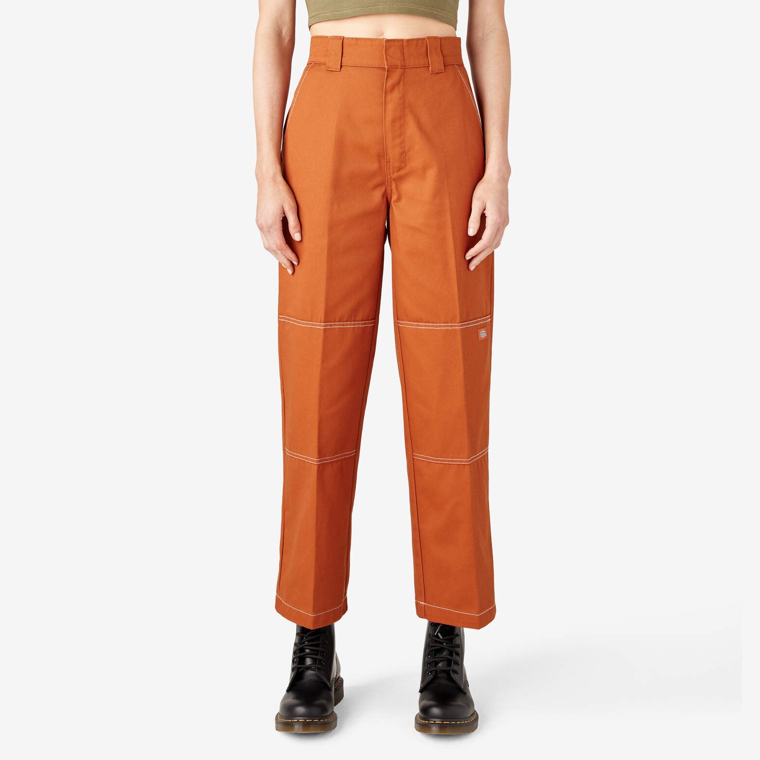 

Женские брюки свободного кроя Dickies Double Knee, цвет gingerbread brown (ie)