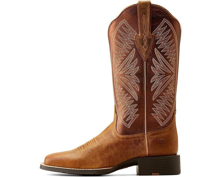 Сапоги женские Ariat Round Up Ruidoso ковбойские с вышивкой, коричневый — фото 4