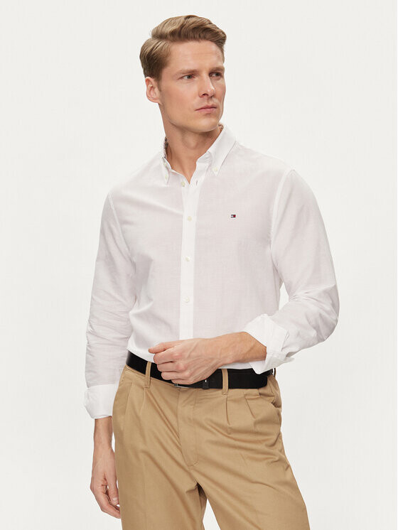 

Рубашка узкого кроя Tommy Hilfiger, белый