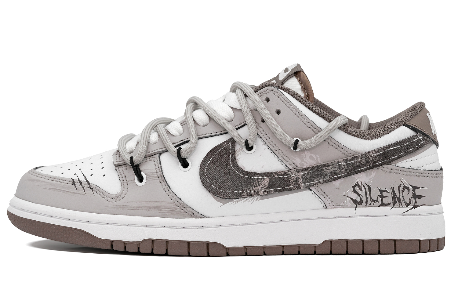 

Nike Кроссовки для скейтбординга мужские dunk gray rule с технологией cushioning, износостойкие низкие серо-коричневые