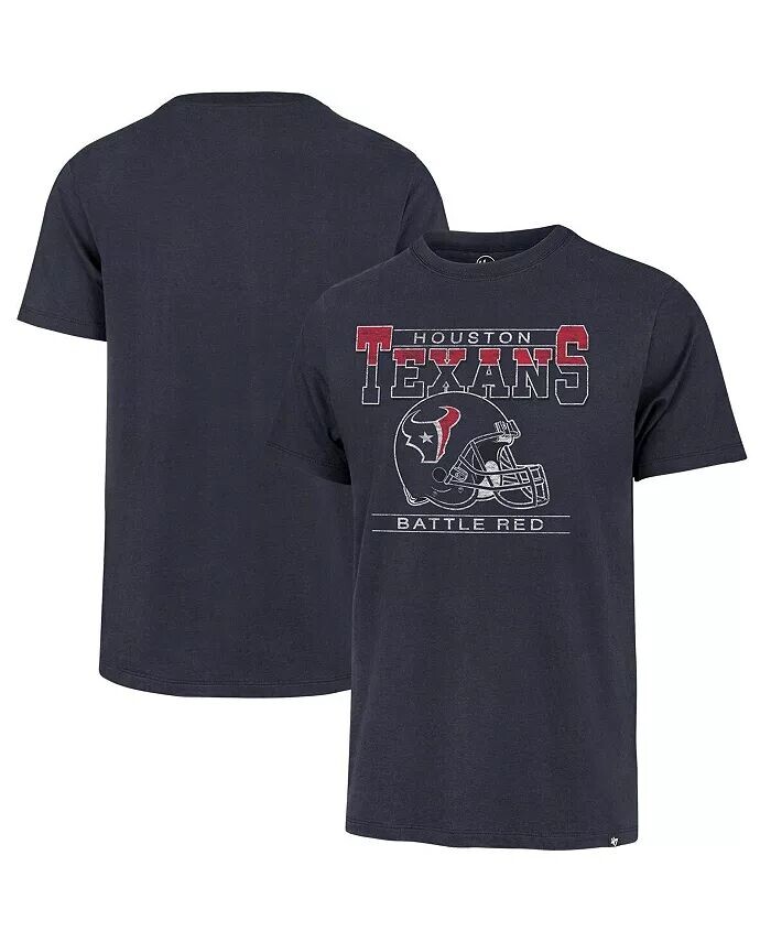 

Мужская темно-синяя потертая футболка Houston Texans Gridiron Classics Time Lock Franklin '47 Brand, синий