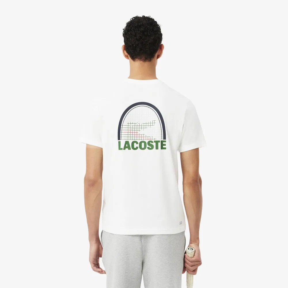Мужская футболка Daniil Medvedev белая от Lacoste — фото 3