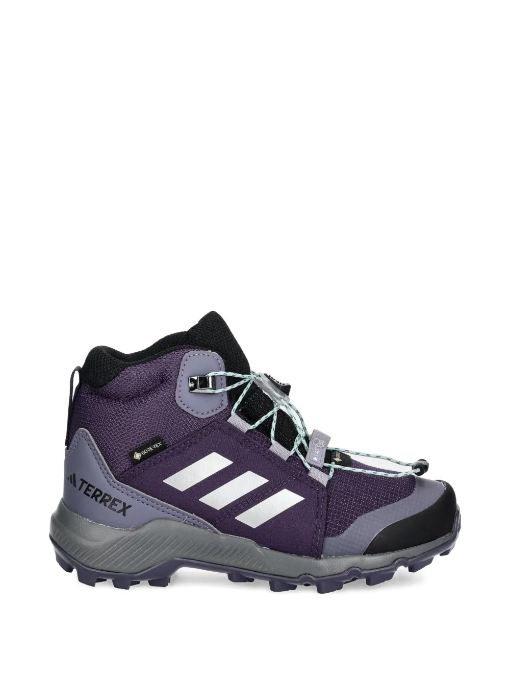 Ботинки Terrex Mid с тремя полосками Adidas Kids, фиолетовый — фото 2