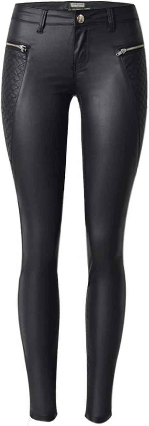 

Женские брюки Faringoto Pu Slim из искусственной кожи с эффектом скинни