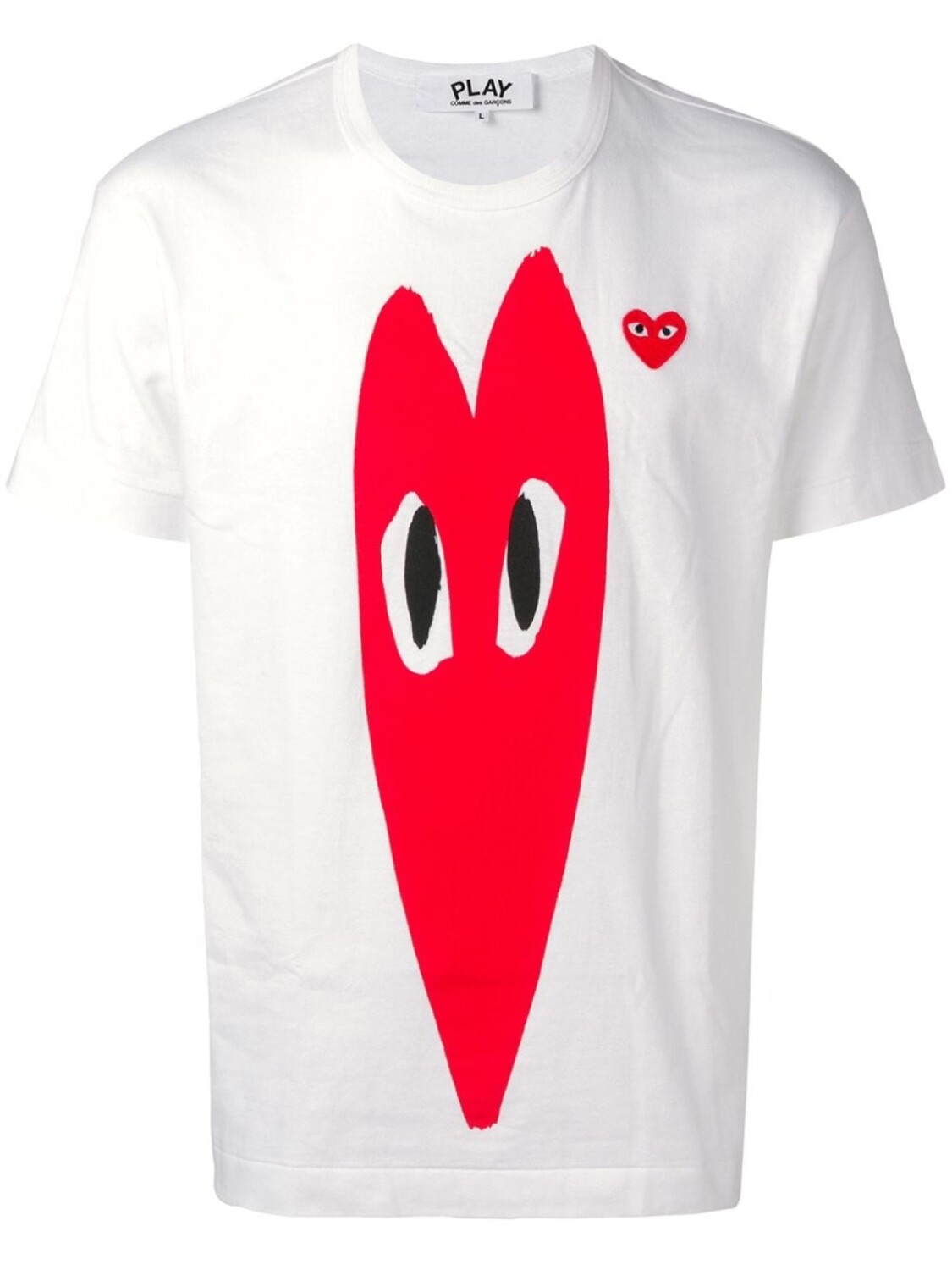 

Comme Des Garçons Play футболка с контрастным принтом-логотипом, белый