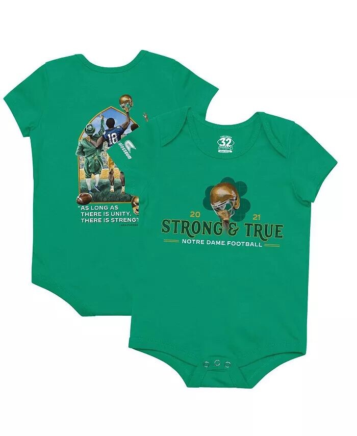 

Боди для мальчиков и девочек Green Notre Dame Fighting Irish 2021 The Shirt Colosseum