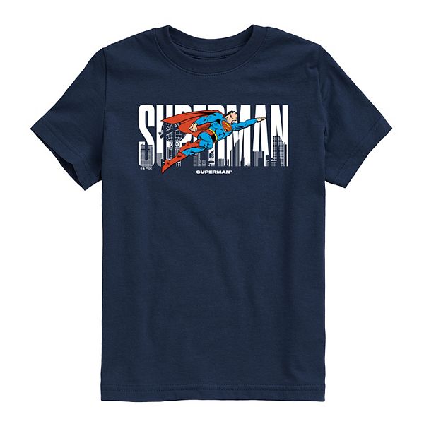 

Футболка с принтом superman pose logo для мальчиков 8-20 Licensed Character, Navy
