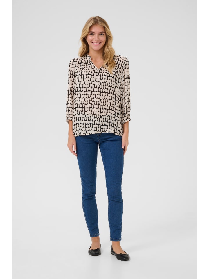 

Блузка Kaffe, цвет black_sand graphic dot