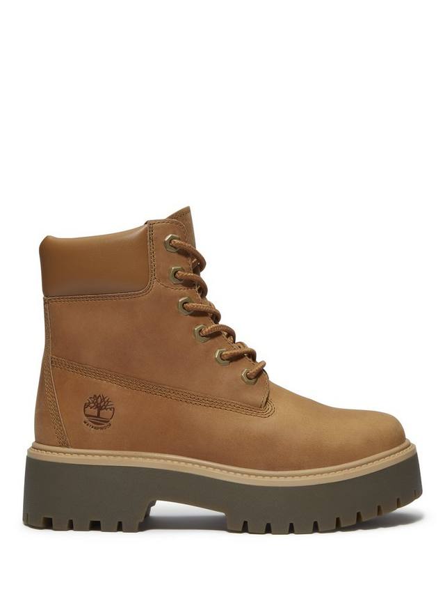 Водонепроницаемые ботинки Stone Street Leather на платформе Timberland, Wheat Leather