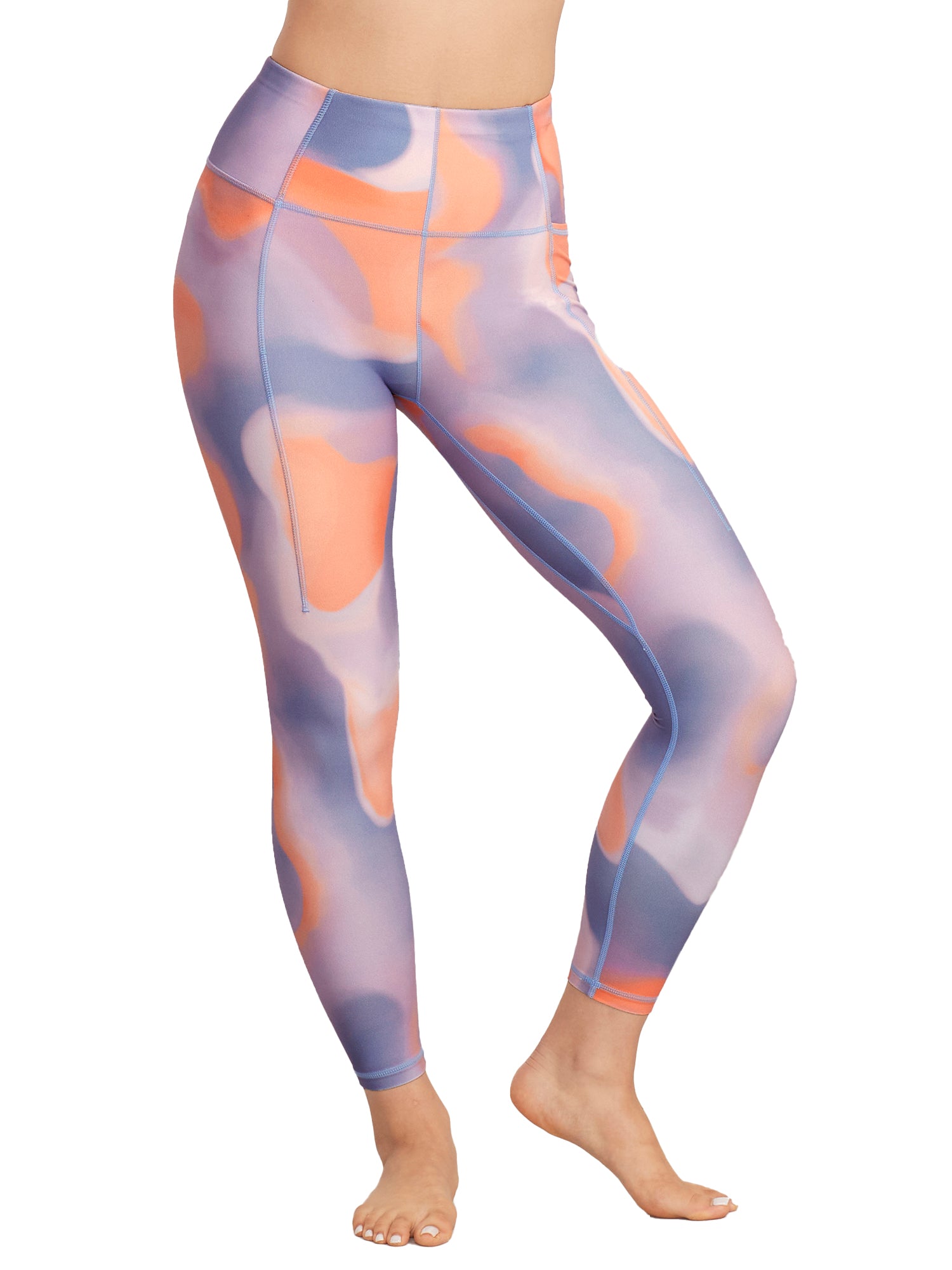 

Женские супермягкие леггинсы Sweaty Betty длиной 7/8, цвет orange cloud