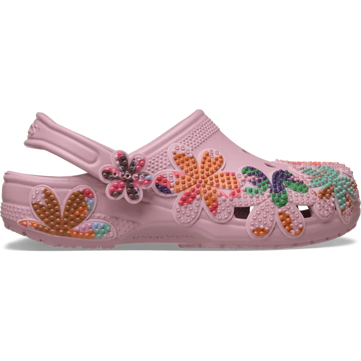 Классические летние сабо с бусинами Crocs, сиреневый
