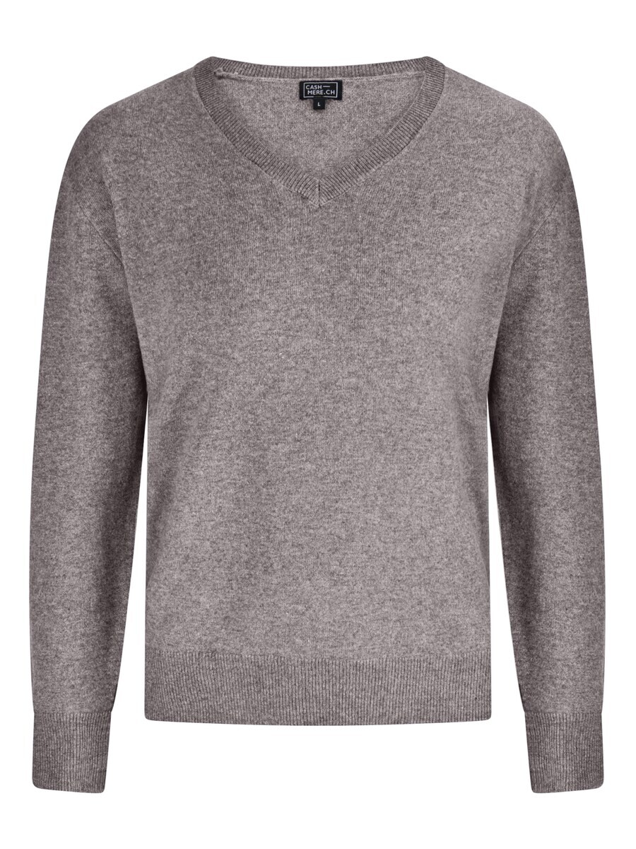 

Свитер с v-образным вырезом CASH-MERE.CH Sweater, серый