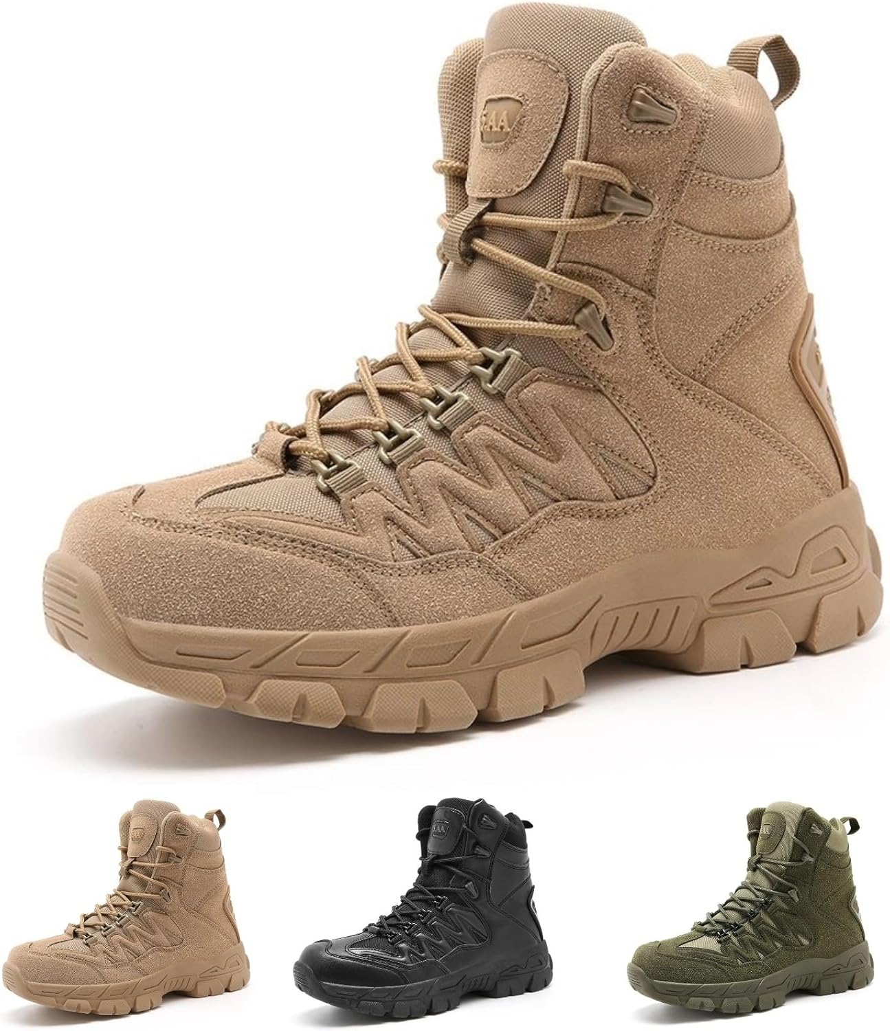 

Военные тактические ботинки MACEFIL для мужчин, легкие, водонепроницаемые, для пеших прогулок на открытом воздухе, мотоцикла, работы, боевые ботинки, хаки
