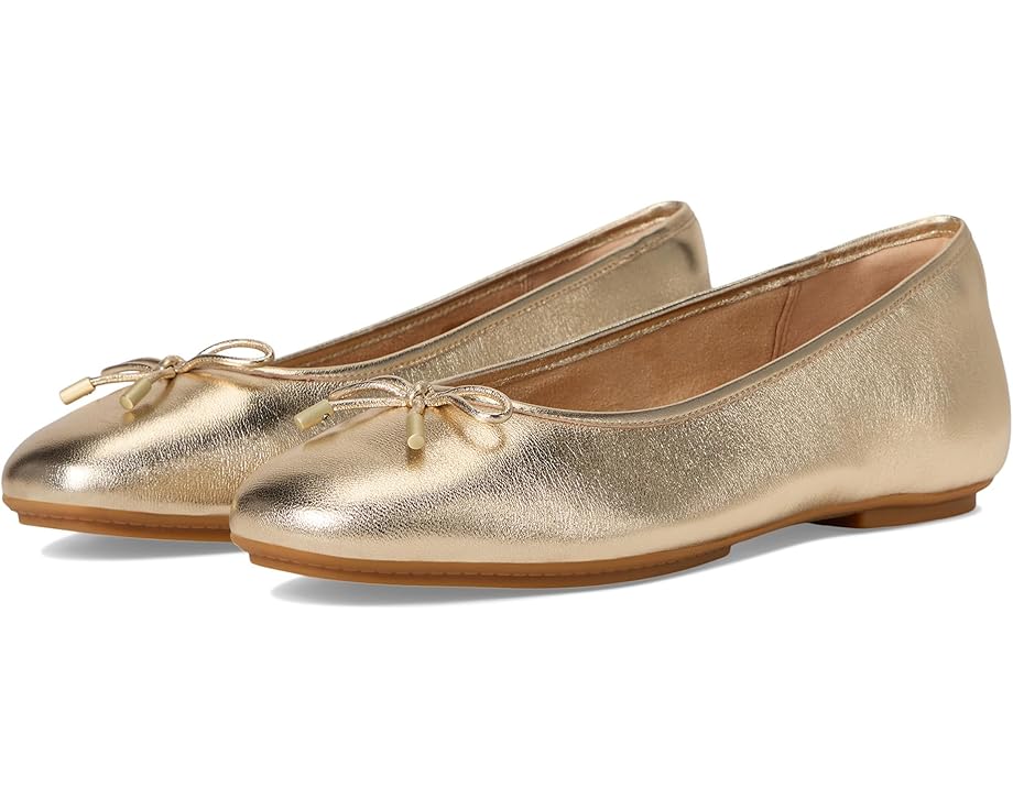 Балетки FitFlop Delicato Bow Soft Leather Ballet Flats, цвет Platino
