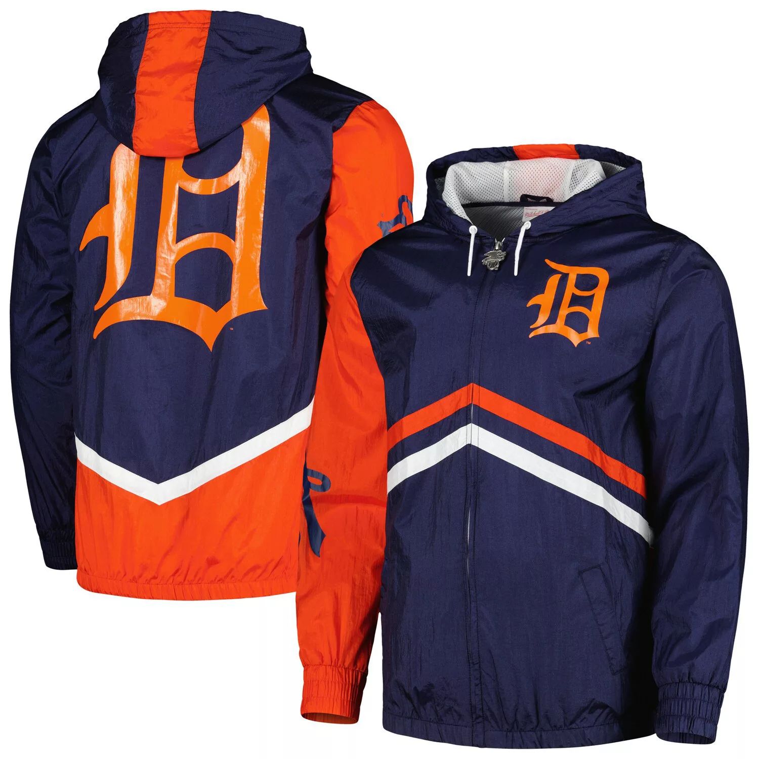 

Мужская ветровка с капюшоном и молнией во всю длину Mitchell & Ness Detroit Tigers Undeniable