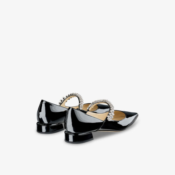 Туфли Bing 25 из лакированной кожи, украшенные кристаллами Jimmy Choo, черный — фото 4