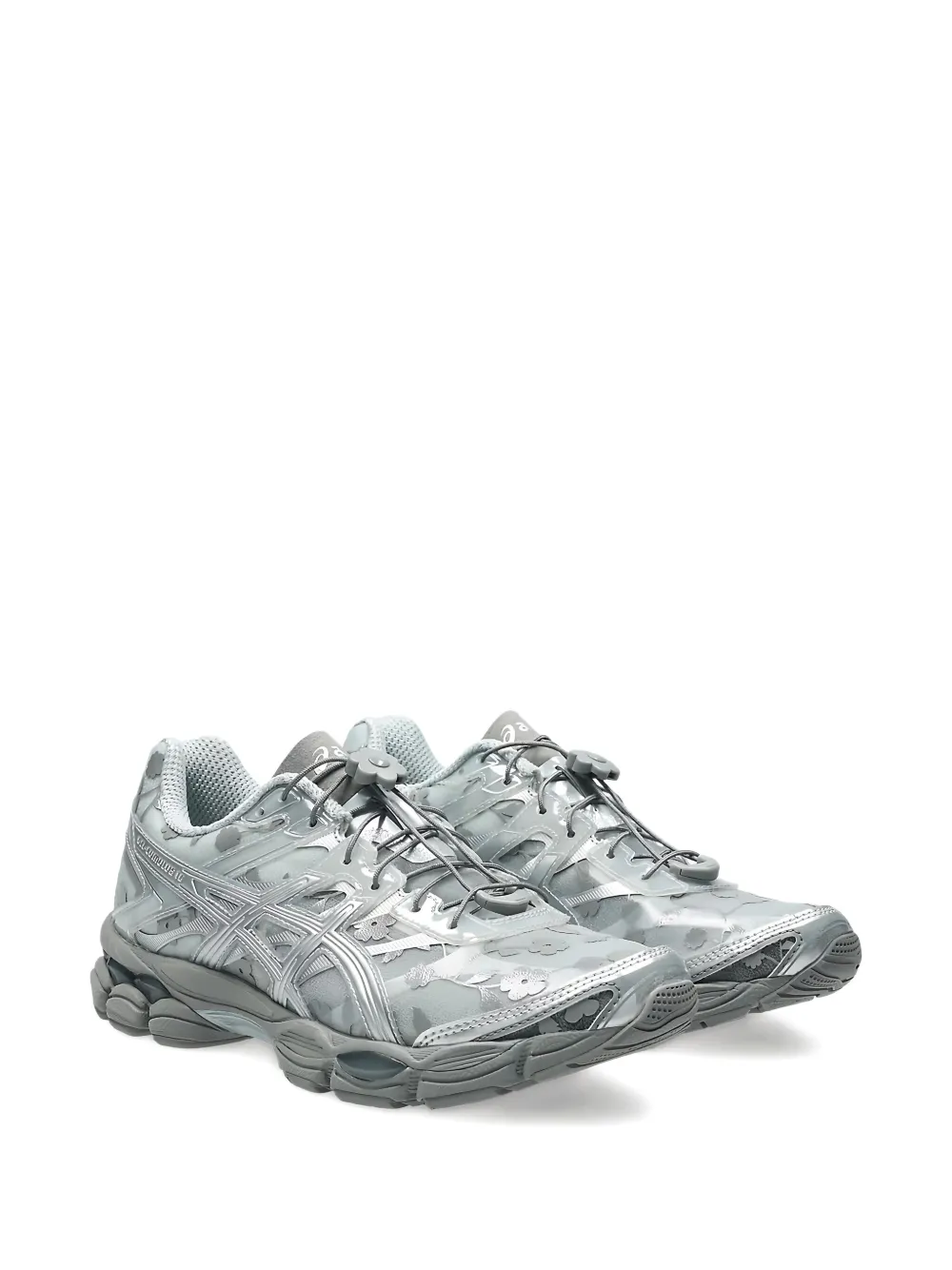 Кроссовки GEL-Cumulus 16 Cecilie Bahnsen - Glacier Grey/Pure Silver ASICS, серый — фото 2