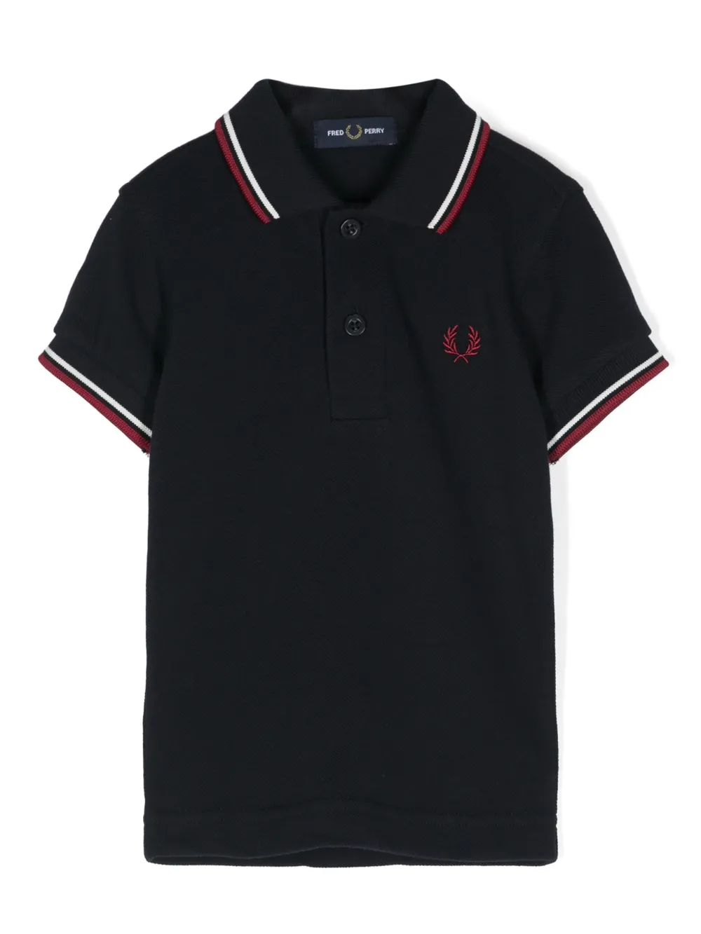 

Рубашка поло с вышитым логотипом Fred Perry Kids, синий