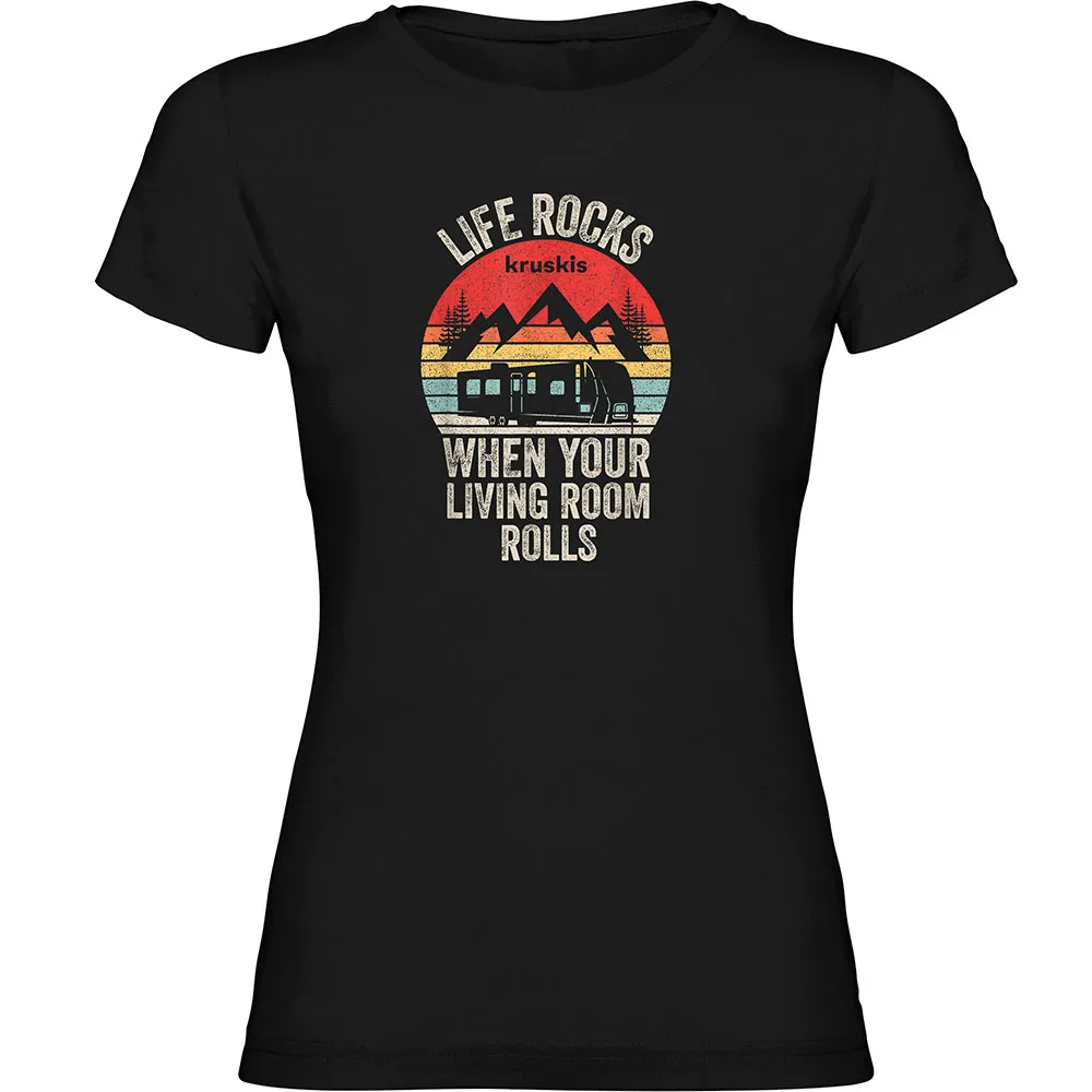 

Футболка с коротким рукавом Kruskis Life Rocks, черный