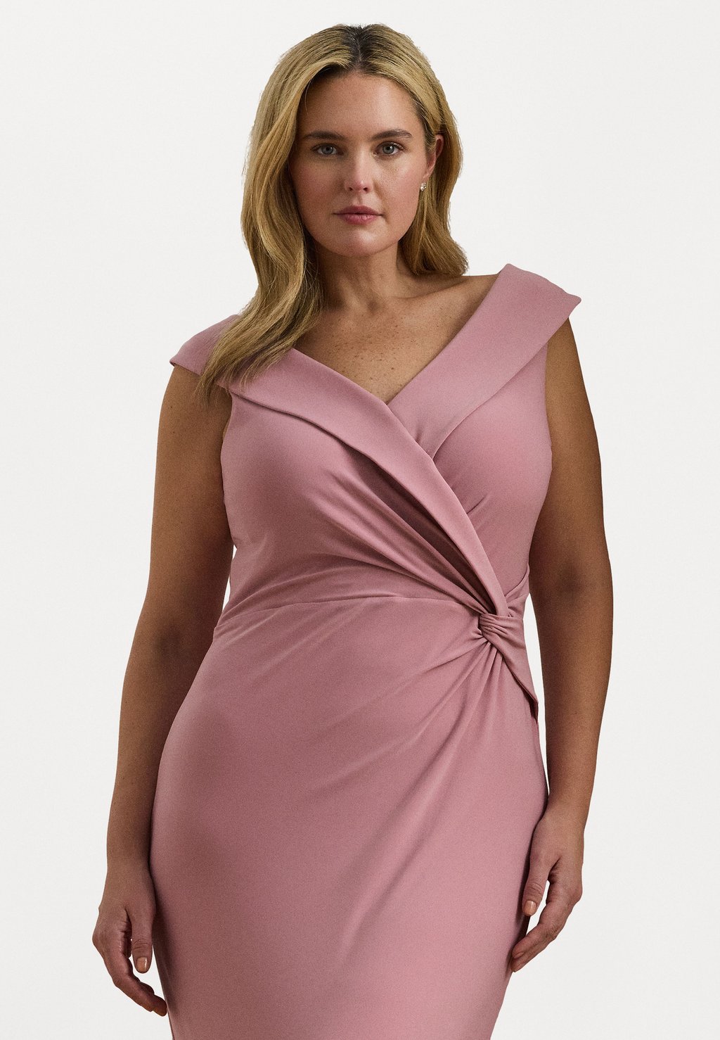 

Платье JERSEY OFF THE SHOULDER GOWN - Jersey dress Lauren Ralph Lauren Woman, светло-розовый