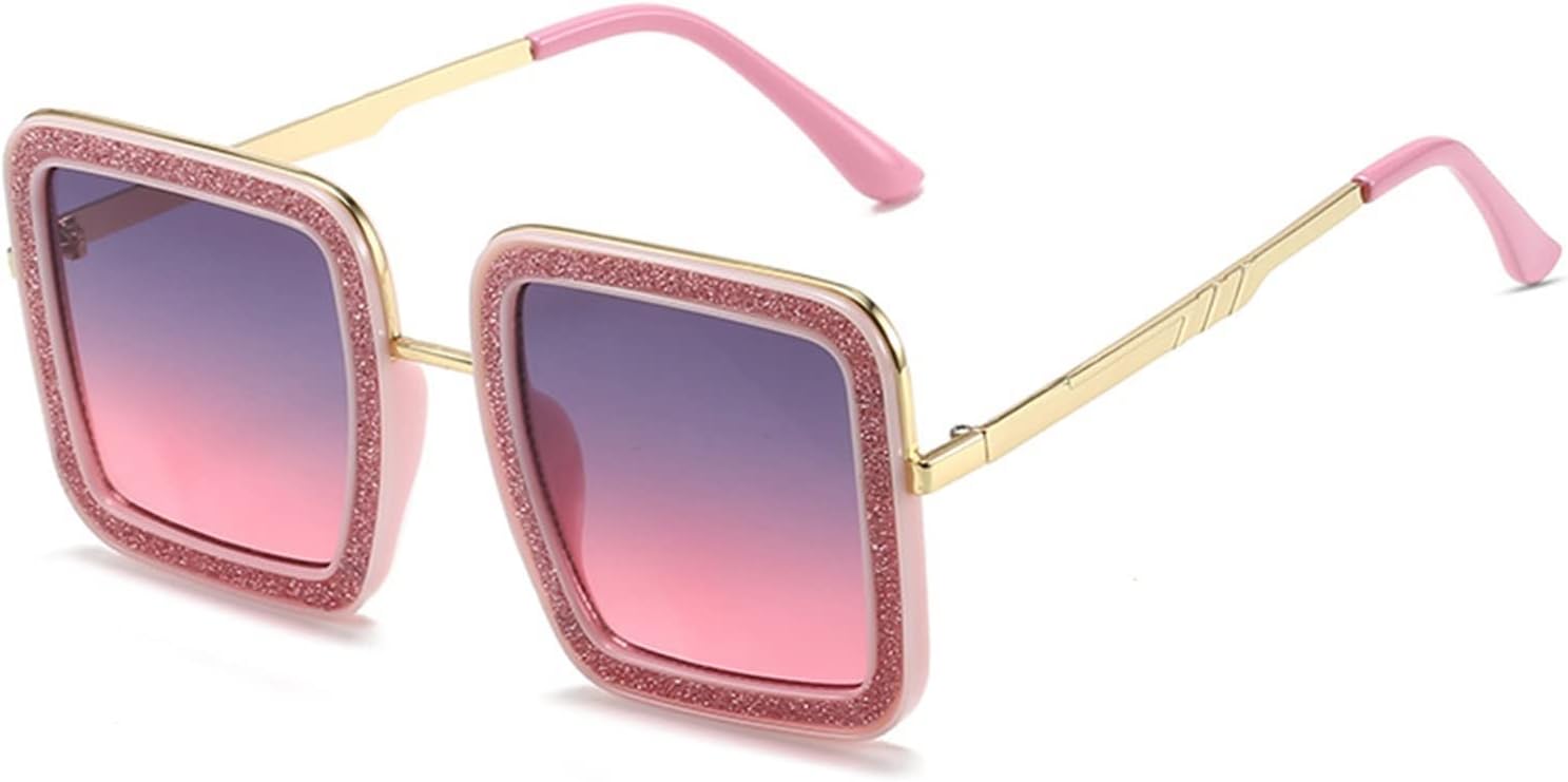 

Солнцезащитные очки в квадратной металлической оправе для женщин, мужчин и девушек, для отдыха, пляжа, вечеринки, стильные, с защитой от УФ-излучения UV400, отличный подарок EkeNoz, G