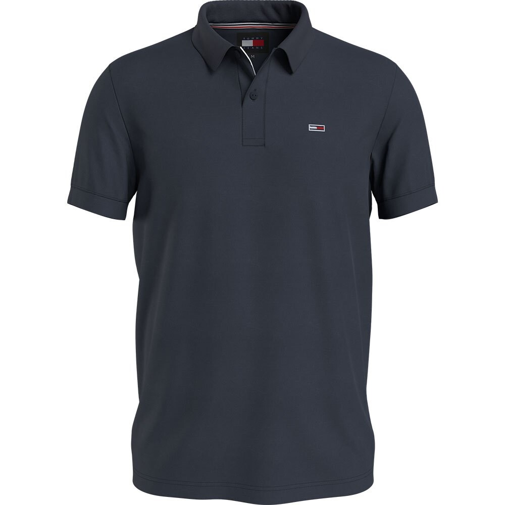 

Поло Tommy Jeans Slim Placket Ext, синий