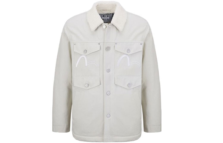 

Джинсовая куртка мужская белая Evisu, белый