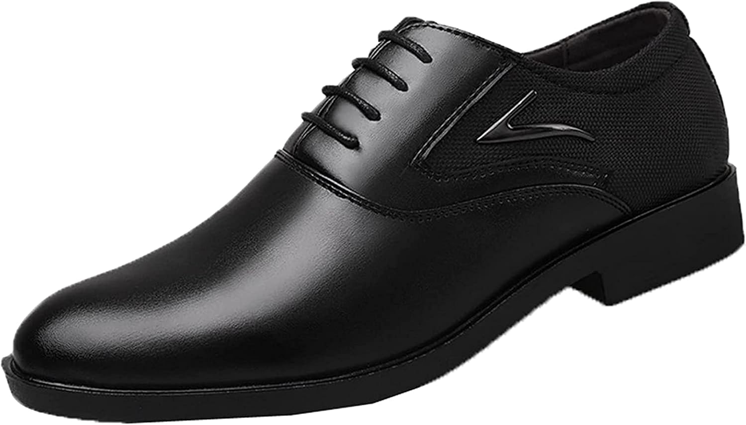 

Мужские официальные туфли Yiozoi: низкие оксфорды на шнуровке, на плоской подошве, для свадьбы, вечеринки, делового офиса, с острым носком, черный