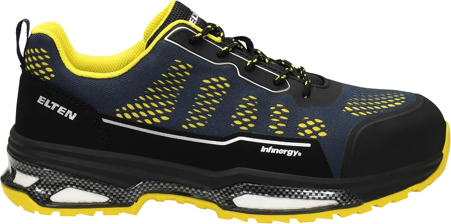 Защитные ботинки ELTEN Corby XXE Blue Low ESD S1, женские и мужские, текстильные, со стальным защитным носком, легкие, спортивные, синий — фото 2