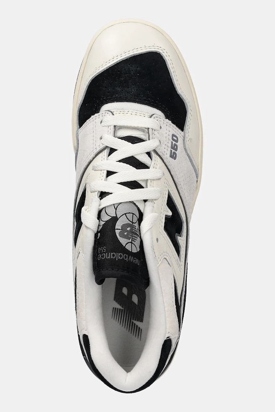 Кожаные кроссовки New Balance, бежевый — фото 4