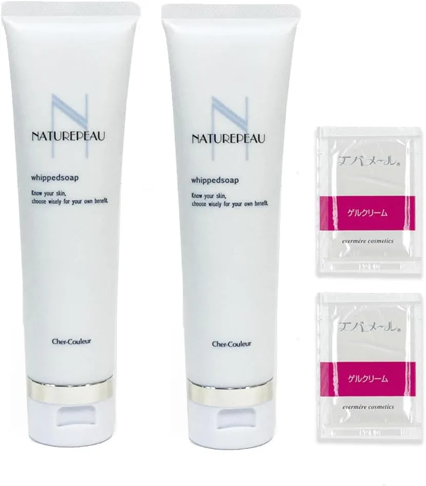 Набор для ухода за кожей Shell Rule Natural Pow Genuine Cosmetics, 110 г x 2 шт, с пенкой для лица