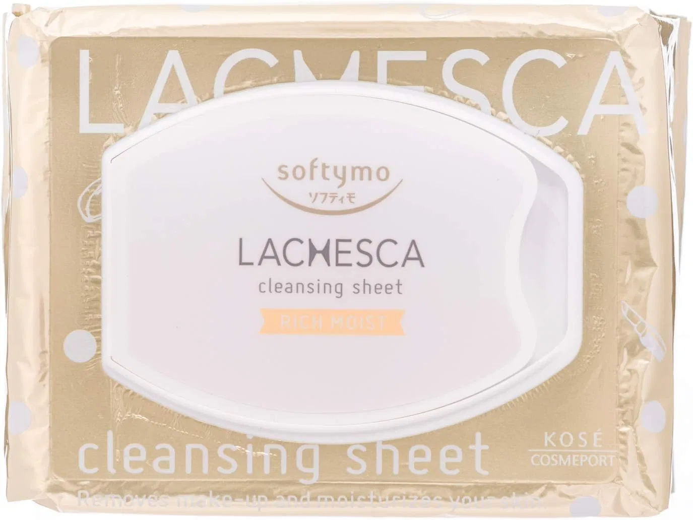 Средство для снятия макияжа Softymo — Салфетки для снятия макияжа Kose Lachesca Rich Moisture, x — фото 4