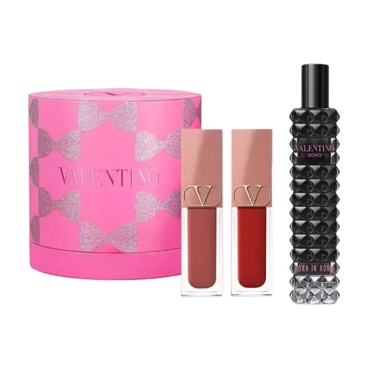 

Набор макияжа Nude Tube Two Tone увлажняет и питает Valentino, Lip Balm #151R+Lip Balm #111A+темно-Night Mr. Perfume 15ml