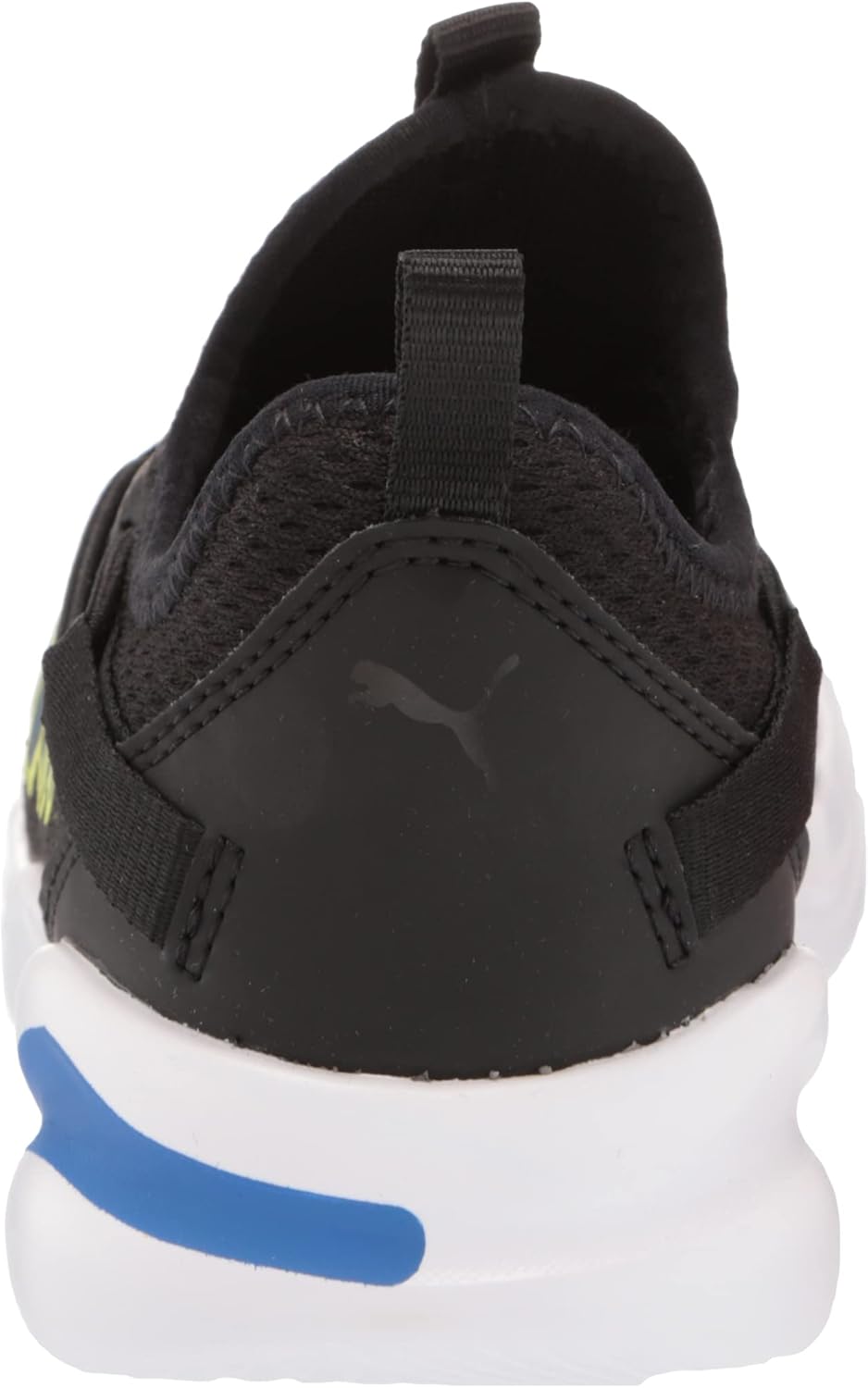 Кроссовки PUMA для мальчиков Rift Slip On с принтом по всей поверхности, черный/синий/желтый — фото 3
